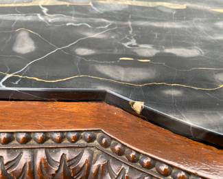 small chip in marble