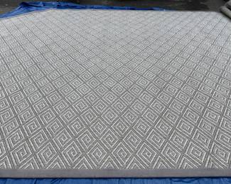  $650 Custom Stanton Carpet "Evermore" rug  - angled corner  12' 10" x 19' 6"   Like new condition