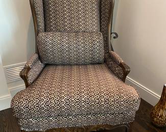 Now $500 - Was $1,000 Pair carved French bergeres                                        47"h x 31"w x 37"d