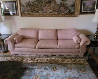 Vintage sofa and tapestry ( rug not for sale)