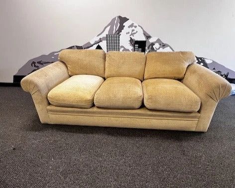 $250 USD      Saffron 3 Cushion Woven Chenille Sofa MTF158-40      Description: With a sleek sophisticated design, this console table emits rich hues from the solid mango wood’s medium and dark stains. Perfect for adding a welcoming addition to your front entry, this console’s two push drawers add versatile storage for everything you need whilst you’re running out the door.

Dimensions:  95 x 48 x 30H in  |  Seat 74 x 28 x 21H in  

Condition: Used in good condition. Please see photos for more detail.

Location: Local pick up Portland, OR.  Shipping Suggestions available upon request.      https://goodbyhello.com/products/copy-of-moes-2-drawer-tobin-black-console-mtf158-39?_pos=2&_sid=fbcd51fb9&_ss=r