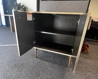 $225 USD West Elm Small Console w/Marble Pulls MTF158-35 Description: This creative small cabinet design by West Elm blends modern style with whimsical details. The Jeweled Small Cabinet. With its silver-leafed drawers and onyx drawer pulls adds extra storage space without sacrificing style.
Dimensions: 28 x 14 x 32H in
Condition: This is a new piece that has suffered a cracked pull during shipping. Please see photos for more detail.
Location: Local pick up Portland, OR. Shipping Suggestions available upon request. https://goodbyhello.com/products/copy-of-teak-natural-rustic-root-trunk-side-tables-mtf158-34?_pos=4&_sid=fbcd51fb9&_ss=r