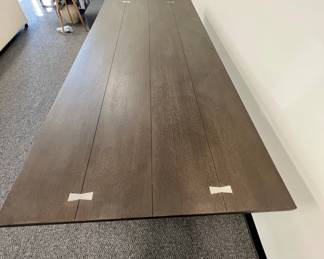 $250 USD Universal Furniture Curated Brownstone Finish Linden Dining Table MTF153-6 Description: Introduce a touch of industrial refinement to spaces with the Linden Dining Table, a spacious furnishing built with a robust Brownstone-finished top supported by a boldly dynamic stainless steel base.
Dimensions: 88 x 38 x 30H
Condition: New. Very minor ding related to shipping. Only visible upon very close inspection.
Location: Local pick up Portland, OR. Shipper suggestions available upon request. Item is in a warehouse with easy bay door access. https://goodbyhello.com/products/copy-of-pottery-barn-92-sofa-w-slipcovers-cream-cotton-canvas-mtf161-5?_pos=11&_sid=fbcd51fb9&_ss=r