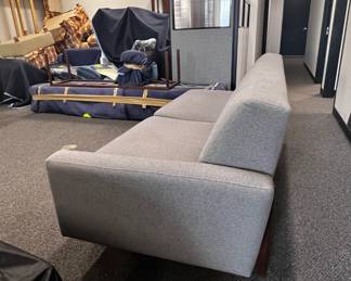 $500 USD Benchmade Tyler Modern Gray Tufted Back Sofa Couch MTF158-27 Description: Simply modern and slightly classic, the Tyler collection is a versatile choice for just about any space. This design has clean lines, tufted buttons, and an eye-catching exposed leg detail. This is the sofa piece for the bumper on right sectional.
Dimensions: 78 x 37 x 33H in | Seat: 23D x 18H in | Arm: 23H in
Condition: Used. Lightly used. Sofa has been profesionally cleaned.
Location: Local pick up Portland, OR. Shipping Suggestions available upon request. https://goodbyhello.com/products/copy-of-vanguard-ease-lucca-corner-module-left-veto-smoke-mtf158-26?_pos=9&_sid=fbcd51fb9&_ss=r