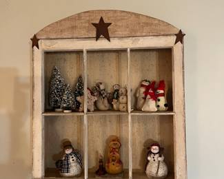 Shelf and snowmen for sale