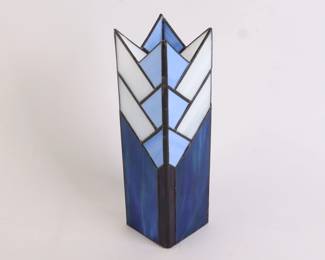 Lot 8159 Stained Glass Candle HolderVase