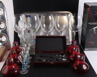 Lot 3717 Barware Lot  Glassware  Accessories