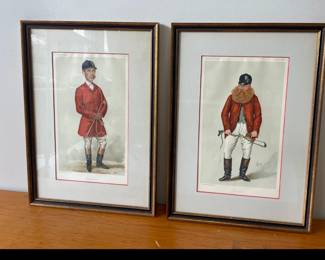 Lot 9911 Antique Vanity Fair Magazine Art Prints  Men of the Day  Hunting