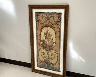 Lot 9641 Framed Floral Tapestry