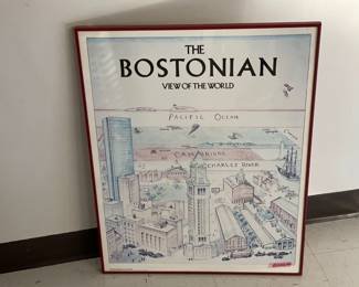 Lot 9643 The Bostonian View of the World Framed Print