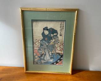 Lot 9925 Antique Japanese Woodblock Print  Kunisada