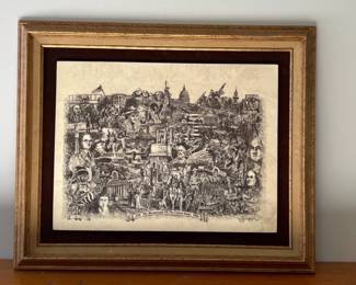 Lot 9725 John K. Thompson Jr. Engraving  The Bicentennial of the United States Art