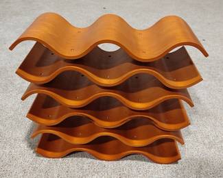Lot 9686 Wavy Wooden Wine Rack