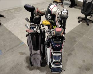 Lot 9675 Two Sets of Golf Clubs  Callaway  Ping  Adams