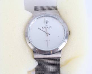 Lot 9935 Skagen Denmark Wrist Watch  Titanium