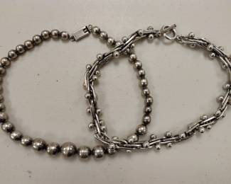 Lot 9712 Lot of 2 Sterling Silver Necklaces