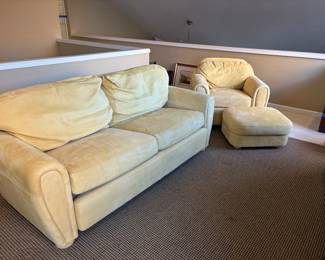 Sofa, club chair and ottoman $150