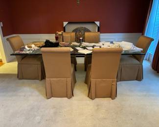 6 upholstered chairs $30 each or $150 (set of 6)