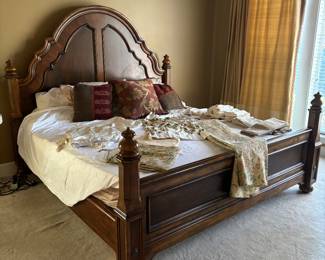 King bed - mattress, box spring and bed $150