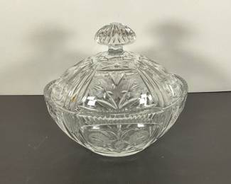 Cut Glass Covered Dish