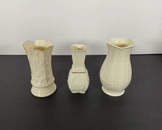 Belleek Porcelain Bud Vases
