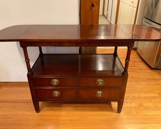 Drexel Side Server Table - has wheels