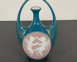 German cameo Ceramic Vase