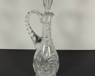 Czech glass decanter