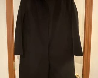 Womans Black Overcoat