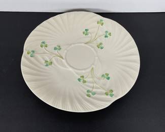 Belleek Porcelain "Harp"Shamrock Plate
