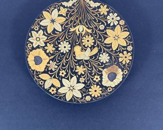 gold damascene plate