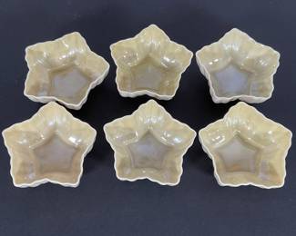 Belleek Porcelain Star Salt Dishes