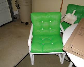 One of a kind table and chair set too