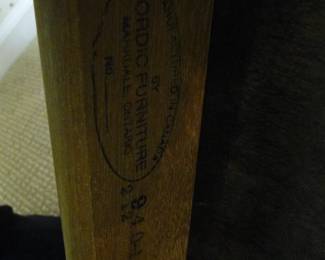 Nordic Furniture Danish Mid Century Modern Table and Chairs *** this item is available for pre-sale***  Stamp of approval