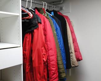 A very very nice collection of women's outerwear, all clean, washed and from a smoke free home