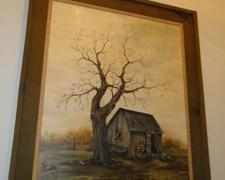 Original one of a kind canvas painting.  All the artwork in this home is original and certainly cannot say it enough, one of a kind