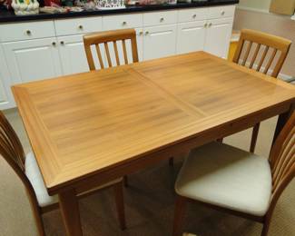 Nordic Furniture Danish Mid Century Modern Table and Chairs *** this item is available for pre-sale***  Stamp of approval