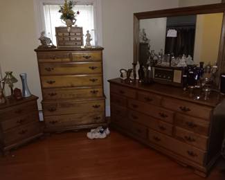 1970`s solid wood 3 pc bedroom set.  Made by Mohawk fine furniture makers, excellent condition Asking $600 