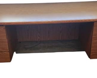 Vintage Wood Veneer Desk