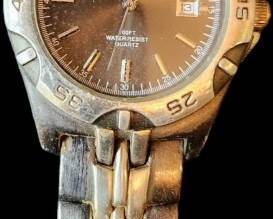 Grapite and Silver Colored Watch