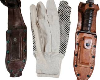 Fishing Knife and Gloves