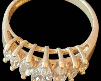 Sterling and Diamond Ring