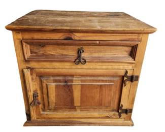 Rustic Wood Side Table