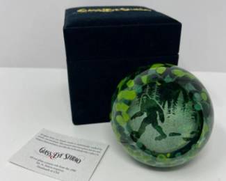 Glass Eye Studio Sasquatch Cryptid Paperweight
