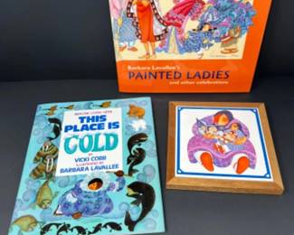 (2)SIGNED Barbara Lavallee Books + Trivet