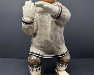 1993 C Alan Johnson 'Sahkoluk' Alaskan Ceramic Figurine