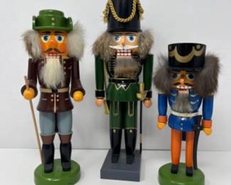 Vintage German Nutcracker Trio - 2 Erzgebirge & 1 KWO