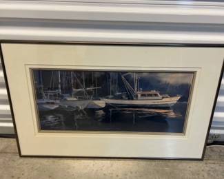 Rob Blackaby 'Twi-lite & Company' Sailboats Art Print