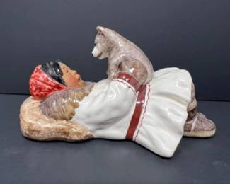 2004 C Alan Johnson 'Gracie' Alaskan Ceramic Figurine - SIGNED