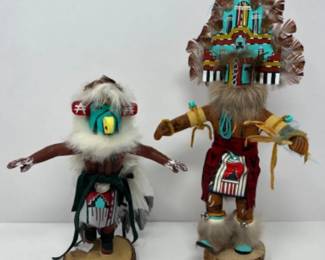 The Eagle & Unknown Kachina Dolls - Signed
